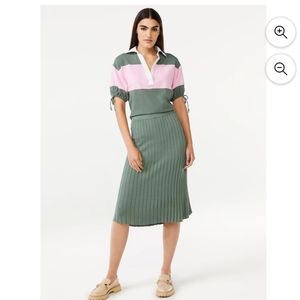 FREE ASSEMBLY PUFF SLEEVE POLO